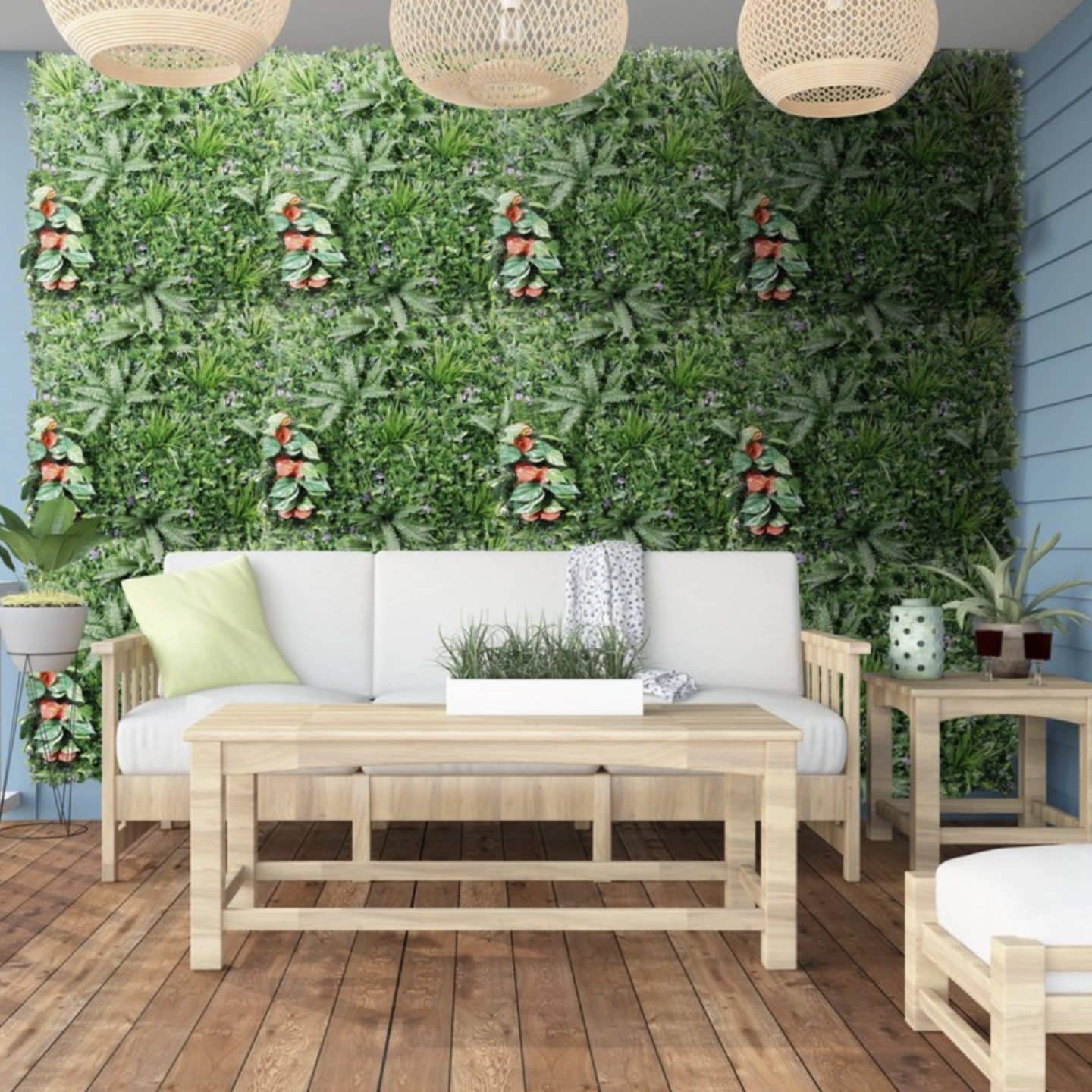 Bons plans pour les travaux de printemps chez Leroy Merlin - Plantes artificielles murales // Hëllø Blogzine www.hello-hello.fr
